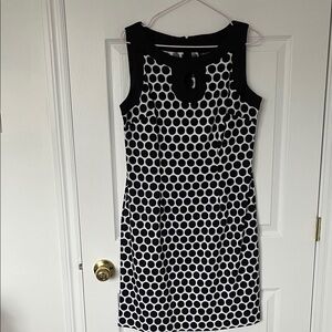 Connected Apparel Black and White Mini Dress